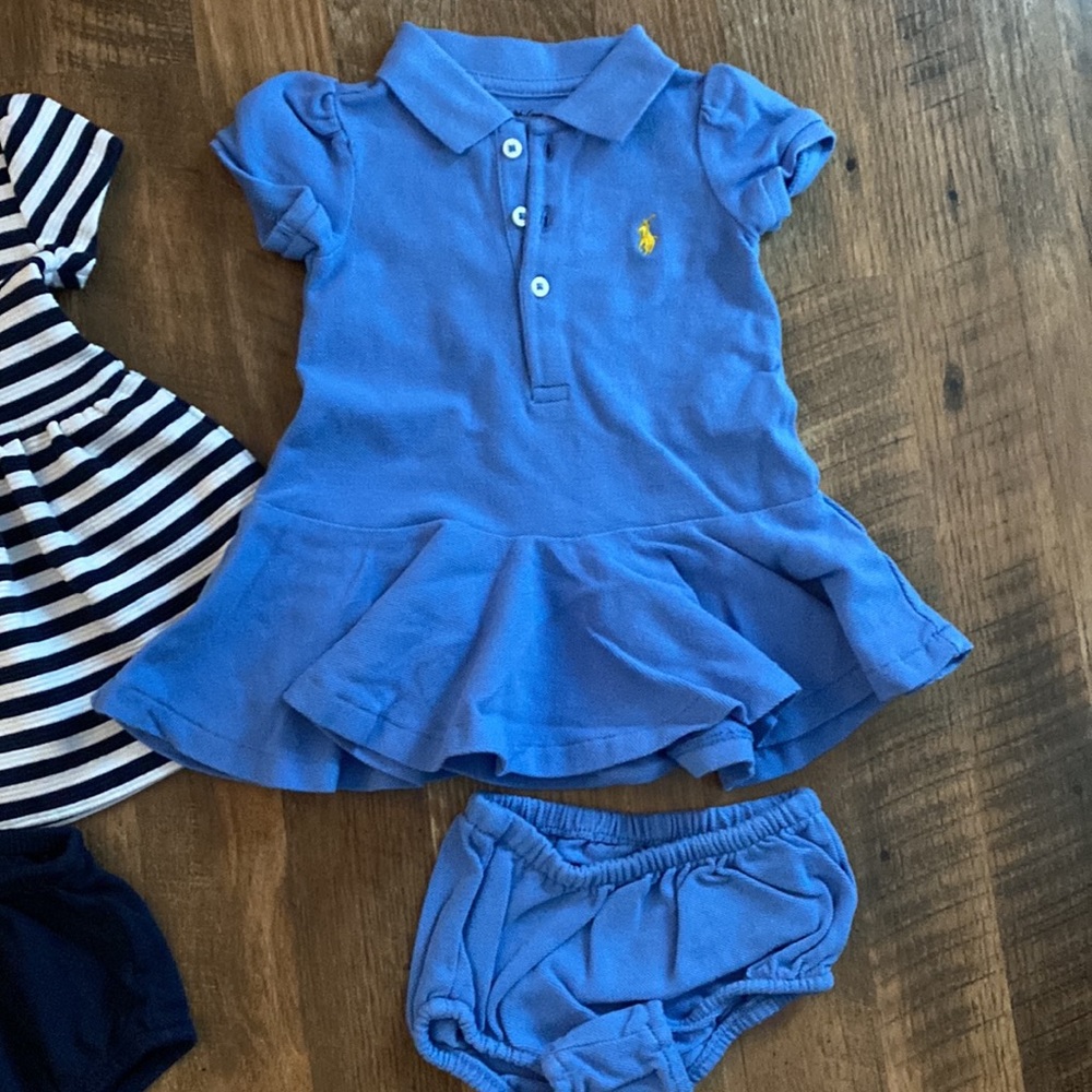 Ralph Lauren Baby Girl Dresses 3 months. Lot of 3. Like new! - Picture 4 of 4